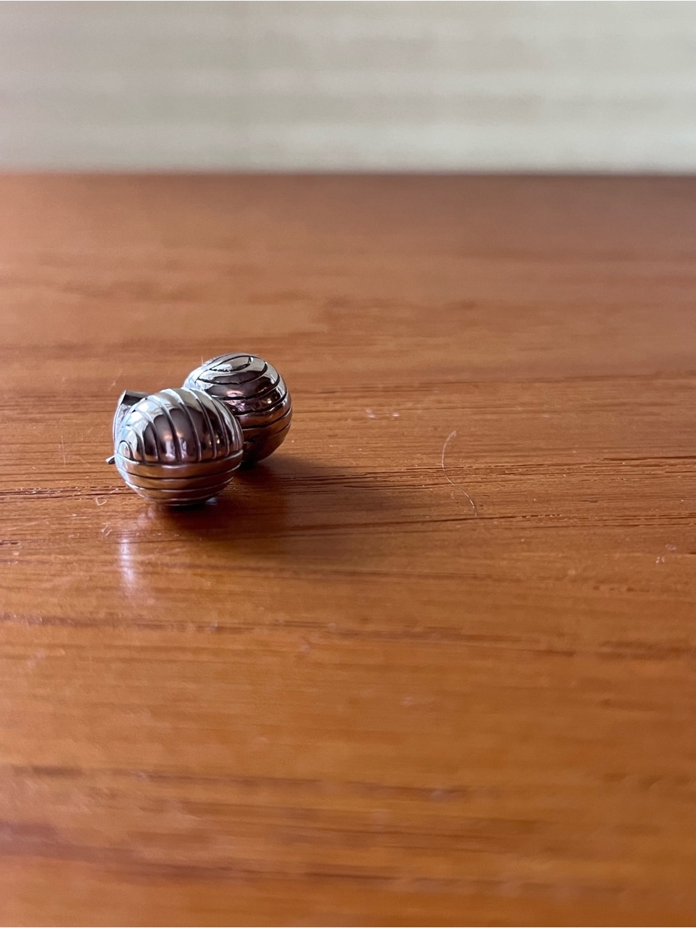 Silver Ball Stud Earrings